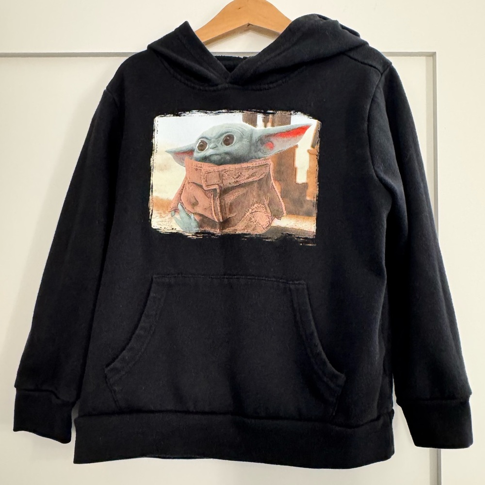 Old Navy Black Hoodie with Cute Character Design